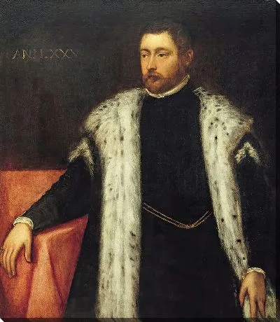 Картина Двадцатипятилетний юноша в пальто на меховой подкладке