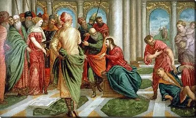 Картина Женщина, взятая в прелюбодеянии