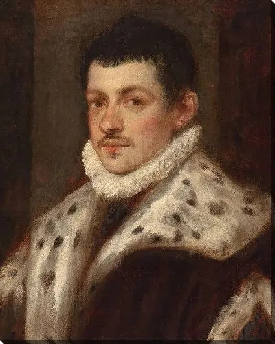 Картина Портрет молодого человека в пальто, отороченном горностаем