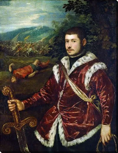 Картина Портрет молодого человека в образе Давида