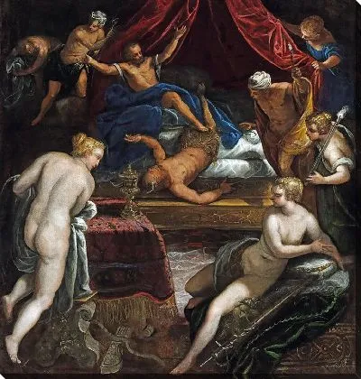 Геракл изгоняет Фавна из ложа Омфалы