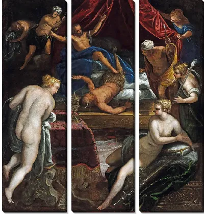 Геракл изгоняет Фавна из ложа Омфалы