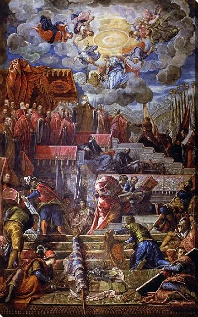 Картина Дож Николо да Понте призывает на защиту Деву Марию