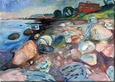 Картина Берег с красным домом