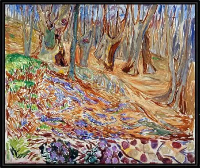 Вязовый лес весной