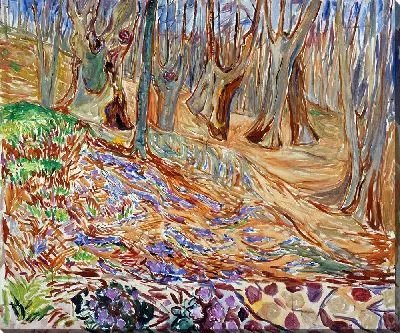 Вязовый лес весной