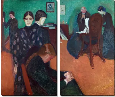 Картина Смерть в комнате больного