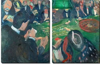 Картина За рулеточным столом в Монте-Карло