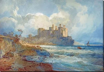 Картина Замок Конвей, Северный Уэльс