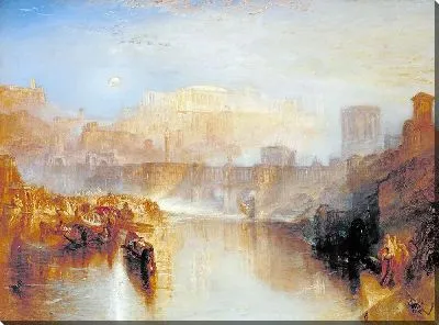 Картина Древний Рим, Агриппина высаживается с прахом Германика