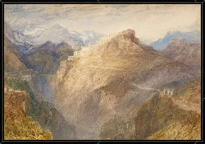 Картина Форт Л'Эссильон, Валь-де-ла-Морьен, Франция.