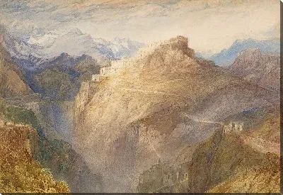 Картина Форт Л'Эссильон, Валь-де-ла-Морьен, Франция.