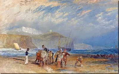 Картина Гавань Фолкстоуна и побережье до Дувра