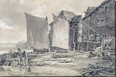 Картина Рыбацкий домик, Дувр