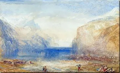 Картина Флюэлен Утро (вид на озеро)