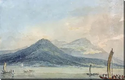 Картина С острова Борромео, озеро Маджоре.