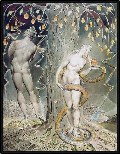 Картина Искушение и падение Евы (Иллюстрация к «Потерянному раю» Мильтона)
