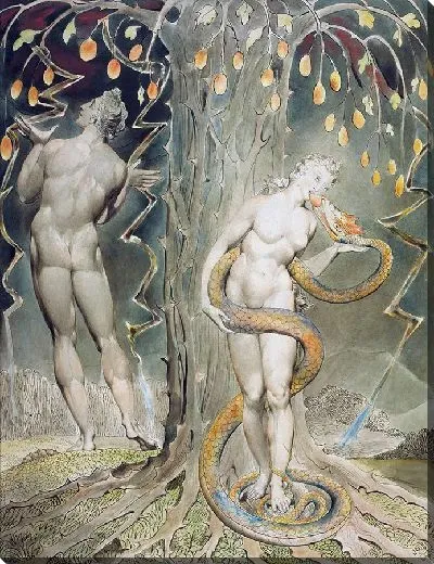 Картина Искушение и падение Евы (Иллюстрация к «Потерянному раю» Мильтона)