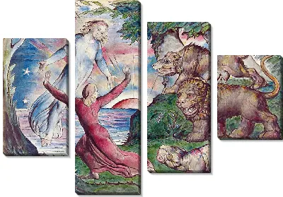 Данте убегает от трех зверей