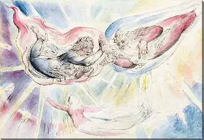 Картина Святой Петр и Святой Иаков с Данте и Беатриче