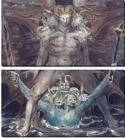 Картина Великий Красный Дракон и Зверь из Моря