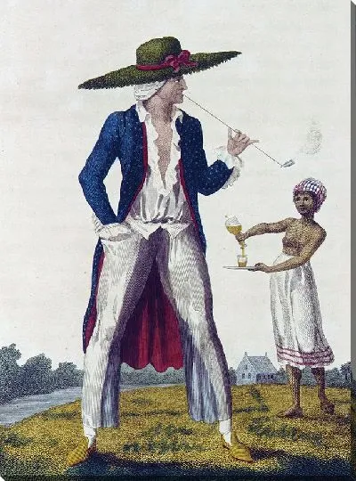 Картина Плантатор из Суринама в утреннем костюме