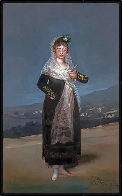 Картина Портрет маркизы де Сантьяго (лицевая сторона, прошитый)