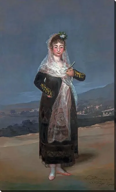 Картина Портрет маркизы де Сантьяго (лицевая сторона, прошитый)