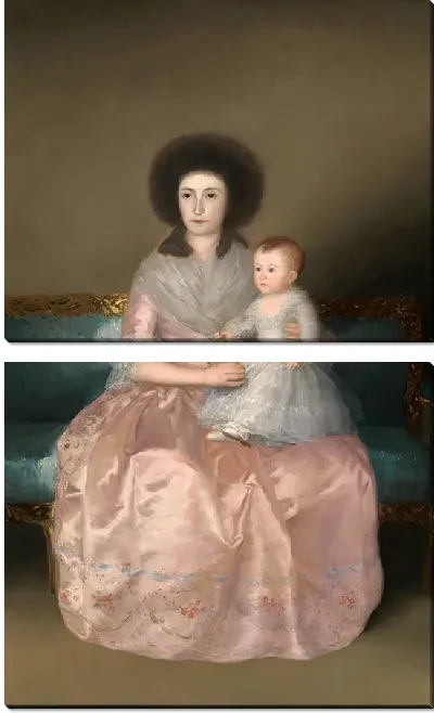Картина Графиня Альтамира и ее дочь Мария Агустина