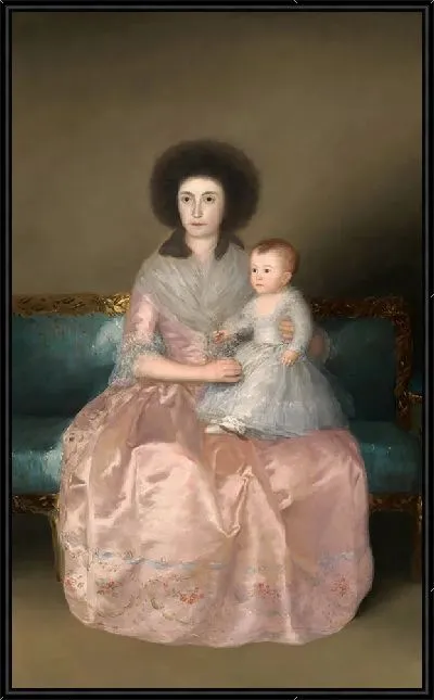 Картина Графиня Альтамира и ее дочь Мария Агустина