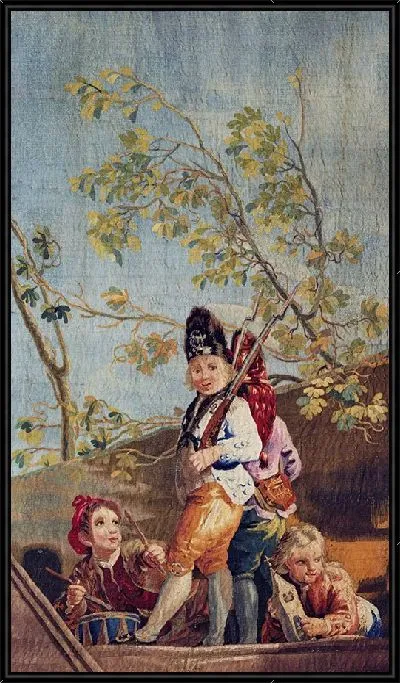 Картина Мальчики играют в солдатиков