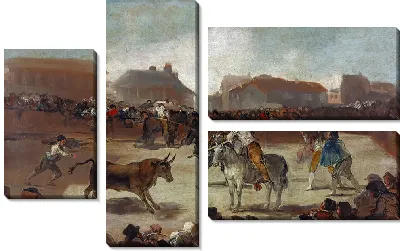 Картина Коррида в городе