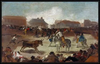 Картина Коррида в городе