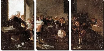 Картина Школьная сцена