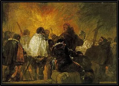 Картина Ночная сцена из инквизиции