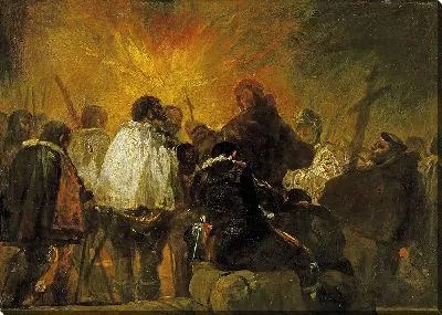 Картина Ночная сцена из инквизиции