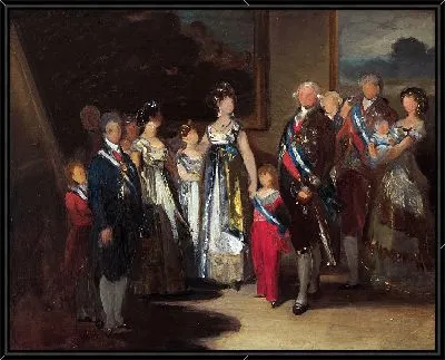 Картина Подготовительный эскиз к «Семье Карла IV».