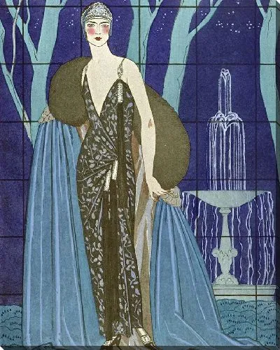 Картина Альцион; Новое платье и пальто Ворта (1923 г.).