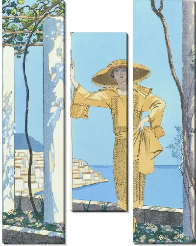 Картина Амальфи. Платье Уорта (1922)
