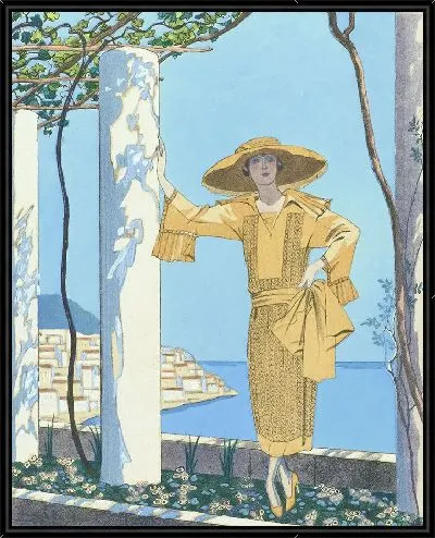 Картина Амальфи. Платье Уорта (1922)