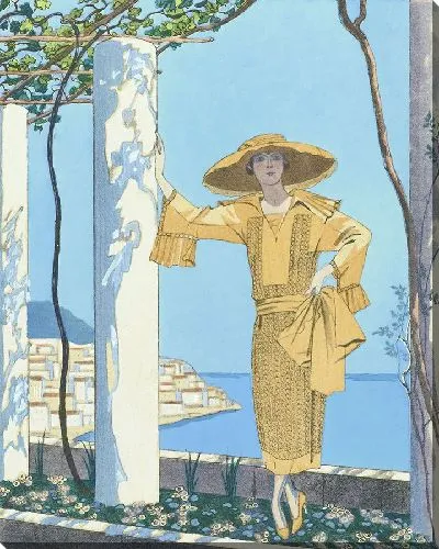 Картина Амальфи. Платье Уорта (1922)
