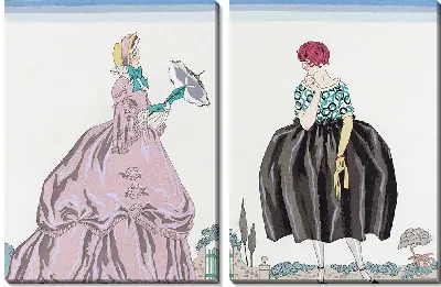 Картина Бабушка и внучка (1920)