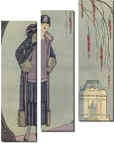 Картина Бельведер; Платье-пальто от Worth (1924)
