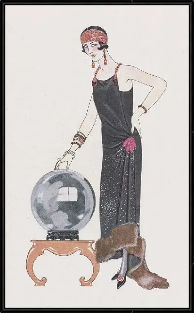 Картина Вечернее платье Стоит (1924)