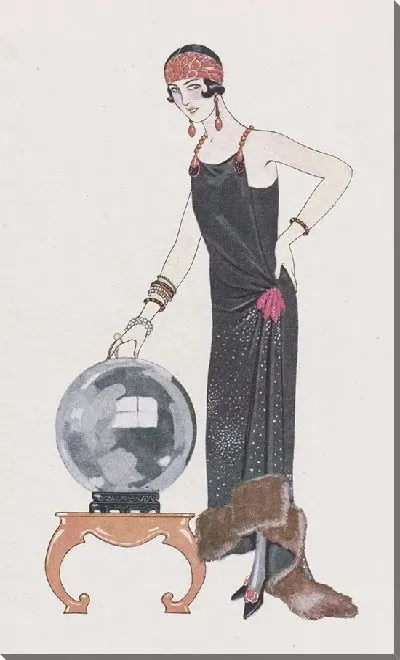Картина Вечернее платье Стоит (1924)