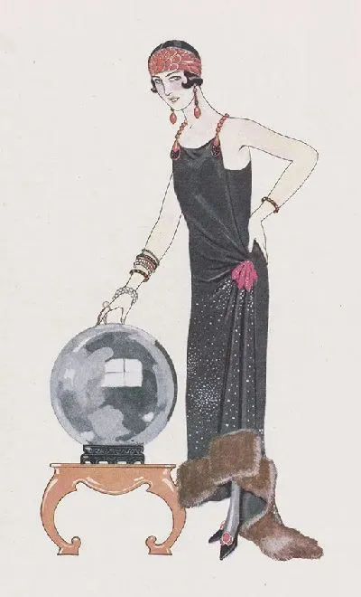 Картина Вечернее платье Стоит (1924)