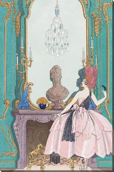 Картина Мадемуазель Сорель в небесном платье (1921 г.)