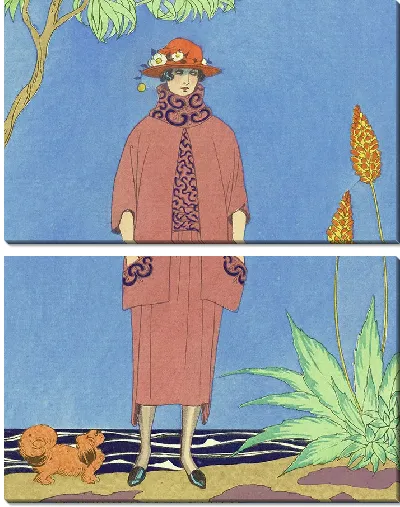 Картина На Палм-Бич; Портной, автор Уорт (1921)