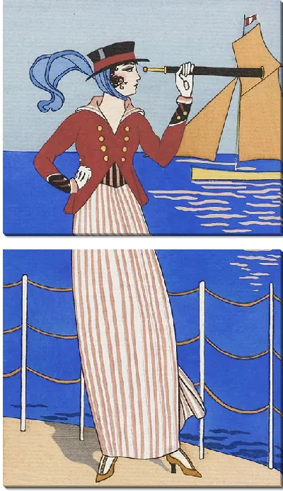 Картина Костюмированные яхты (1914 г.)