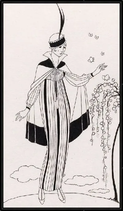 Картина Журнал «Дамы и моды», «Парижские костюмы», 1914, № 150 (1914).
